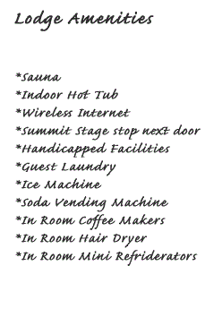 Lodge amenities